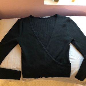 Rare Brandy Melville Cross Over Sweater